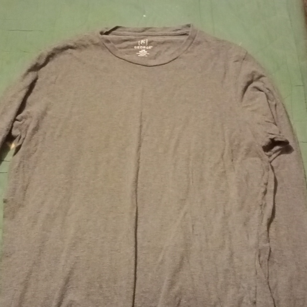 This is a comfortable long sleeve Gray t-shirt
